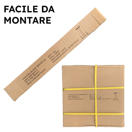 BASE TAVOLO CM.40X40 FERRO + PIANO HPL 80X80 / 70x70 cm, VARIE COLORAZIONI Casalinghi Sicignano