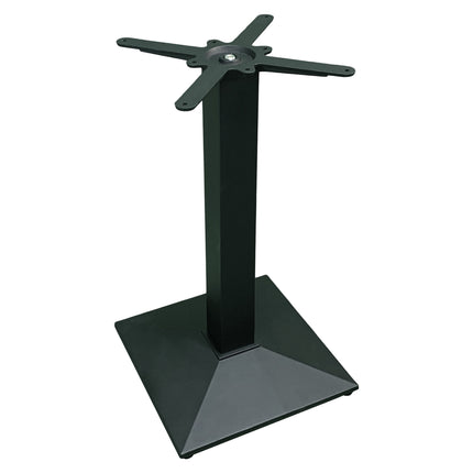 BASE TAVOLO PIRAMIDALE CM.41X41 FERRO + PIANO HPL 80X80 / 70x70 cm, VARIE COLORAZIONI Casalinghi Sicignano
