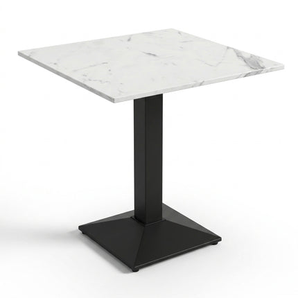 BASE TAVOLO PIRAMIDALE CM.41X41 FERRO + PIANO HPL 80X80 / 70x70 cm, VARIE COLORAZIONI Casalinghi Sicignano