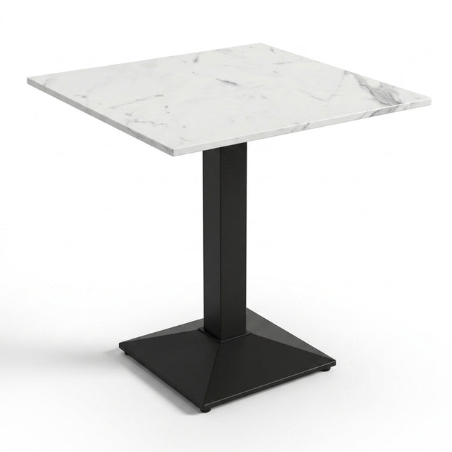 BASE TAVOLO PIRAMIDALE CM.41X41 FERRO + PIANO HPL 80X80 / 70x70 cm, VARIE COLORAZIONI Casalinghi Sicignano