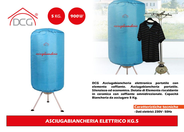 Asciugabiancheria Elettrico Kg.5 DCG