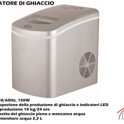 Fabbricatore Di Ghiaccio 160W-8032774624535