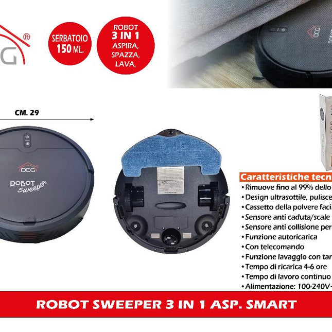Robot Sweeper 3 In 1 Asp. Smart