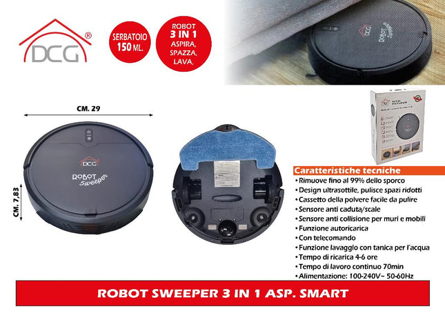 Robot Sweeper 3 In 1 Asp. Smart DCG