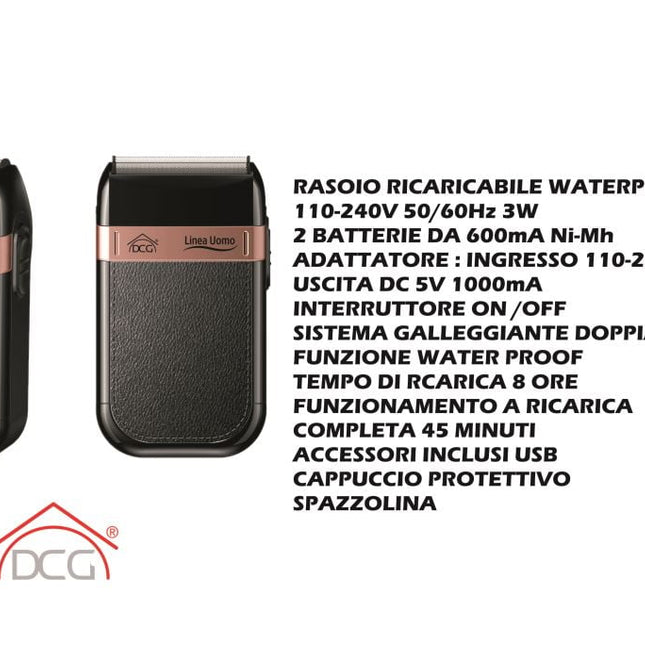 Rasoio Ricaricabile Waterproof 3W-8052780962919