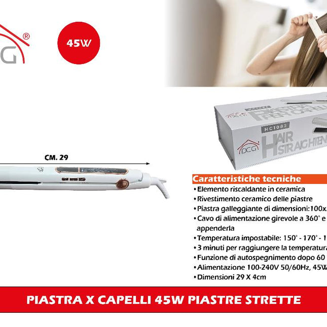 Piastra X Capelli 45W Piastre Strette