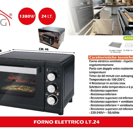 Forno Elettrico Lt.24 DCG