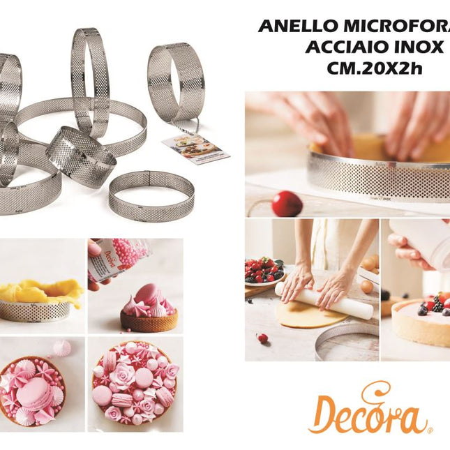 Anello Microforato Cm.20X2H Inox-8024622067182