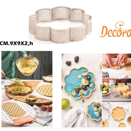 Decora Teglia Torta A Forma Di Fiore Tortine Sagoma Microforata Per Dolci In Diverse Misure Decora