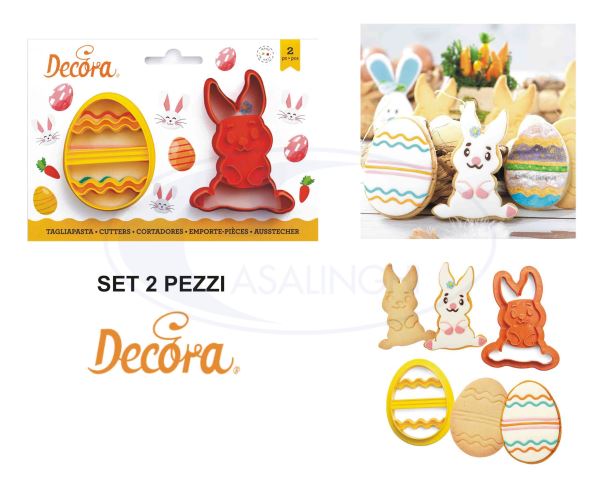 Tagliapasta Set 2 Pz. Coniglio E Uovo Decorato-8024622069223
