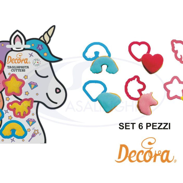 Tagliapasta Set 6 Pz. Mini Unicorno-8024622071646