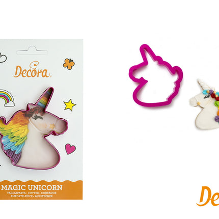 Decora Tagliapasta Unicorno In Plastica – Forma Fantasiosa Per Biscotti E Dolci Creativi, Perfetto Per Attività Con Bambini Decora