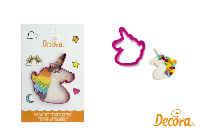 Tagliapasta Unicorno In Plastica – Forma Fantasiosa Per Biscotti E Dolci Creativi, Perfetto Per Attività Con Bambini Decora