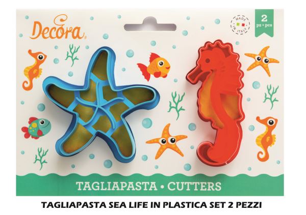 Tagliapasta Sea Life Set 2 Pz. Plastica-8024622071677