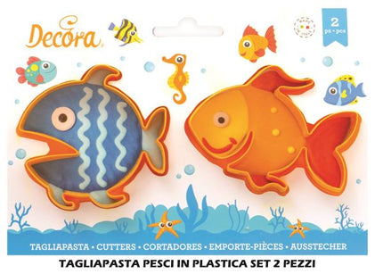 Tagliapasta Pesci Set 2 Pz. Plastica-8024622069711