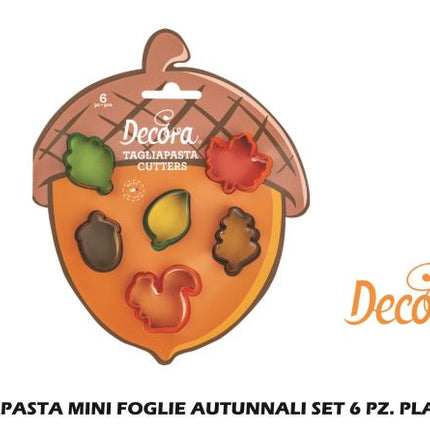 Tagliapasta Mini Foglie Autunnali Set 6 Pz. Plasti-8024622071752