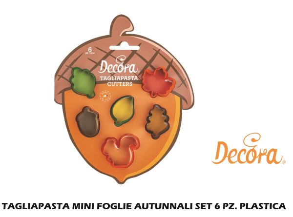 Tagliapasta Mini Foglie Autunnali Set 6 Pz. Plasti-8024622071752