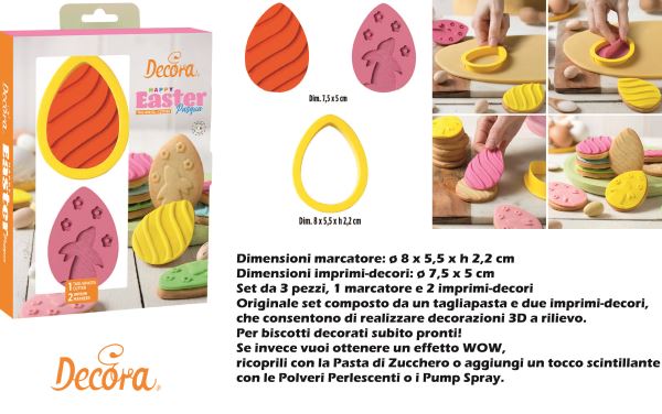 Set 3 Tagliapasta E Marcatori Pasqua In Plastica – Forme A Tema Pasquale Per Biscotti Creativi, Facili Da Usare, Ideali Per Attività Con Bambini