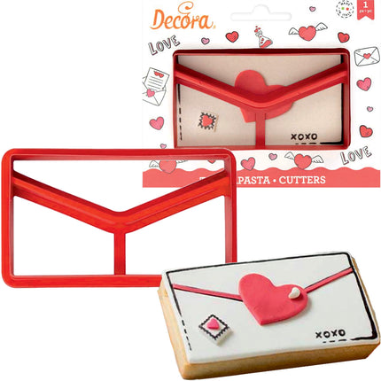 Tagliapasta Dolci Messaggi – Formina A Forma Di Posta Per Biscotti Personalizzati, Perfetta Per Dolci Fatti In Casa