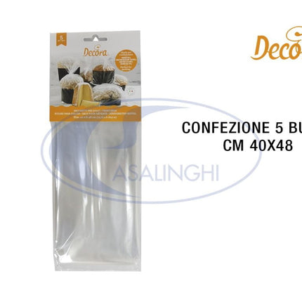Buste Neutre Conf. 5 Pz. Cm.40X48 Per Alimenti-8024622071097