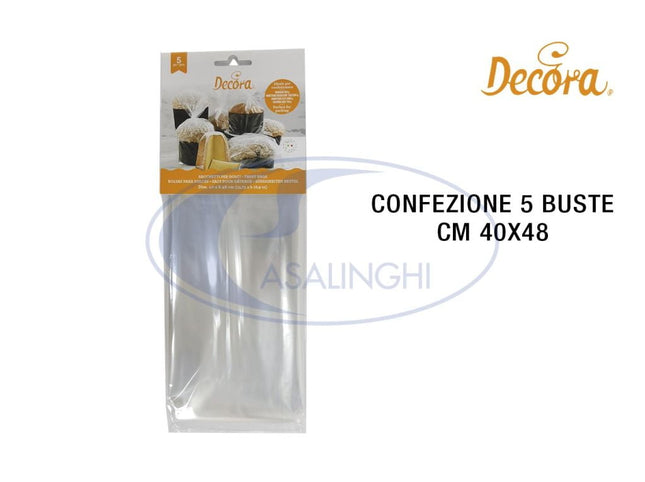Buste Neutre Conf. 5 Pz. Cm.40X48 Per Alimenti Decora