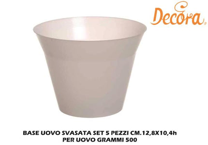 Base Uovo Svasata Set 5 Pz. Cm.12