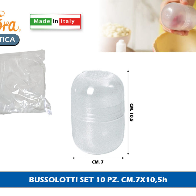 Bussolotti Set 10 Pz. Cm.7X10,5H