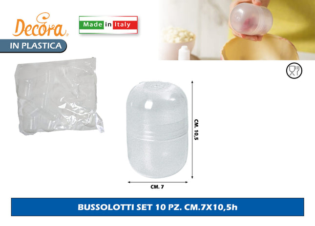 Bussolotti Set 10 Pz. Cm.7X10,5H Decora
