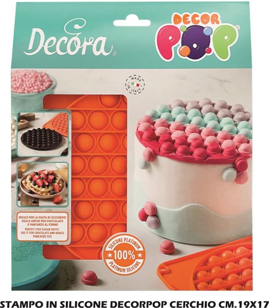 Stampo In Silicone Decorpop Cerchio Cm.19X17 Decora