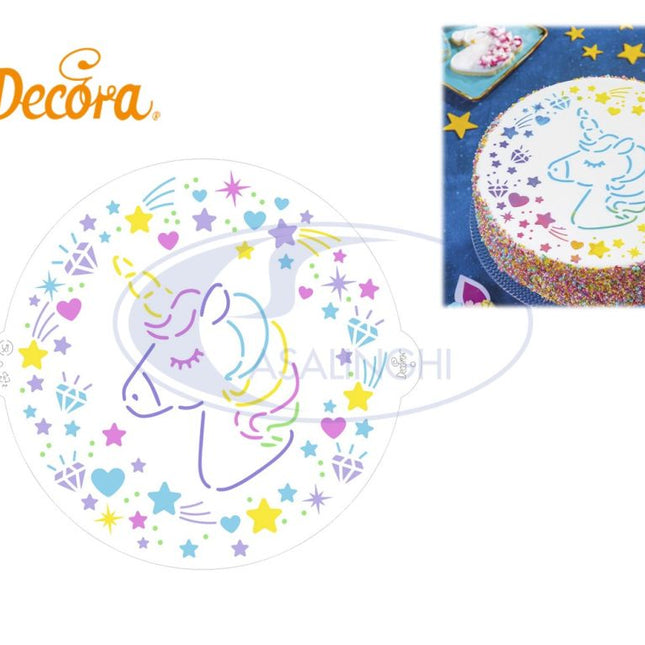 Stencil Unicorno Cm.25-8024622070892
