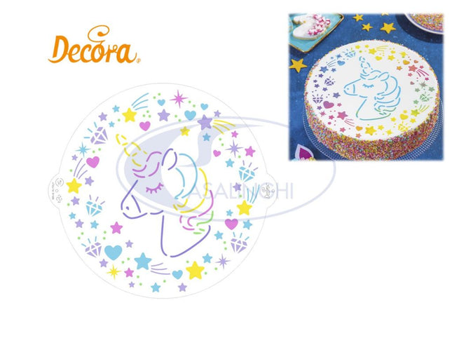 Stencil Unicorno Cm.25 Decora