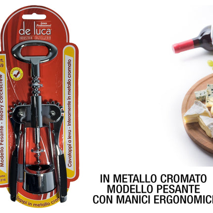 Levatappo Cromato 2 Leve Art.169 Pesante-8026996001694