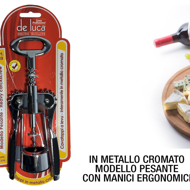 Levatappo Cromato 2 Leve Art.169 Pesante-8026996001694