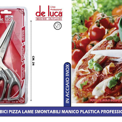 FORBICI PIZZA LAME SMONTABILI MANICO PLASTICA PROFESSIONAL