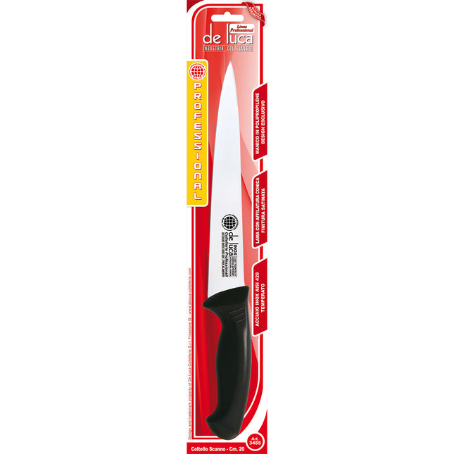 Coltello Scanno Inox con Manico in Plastica di Alta Qualità per Uso Quotidiano