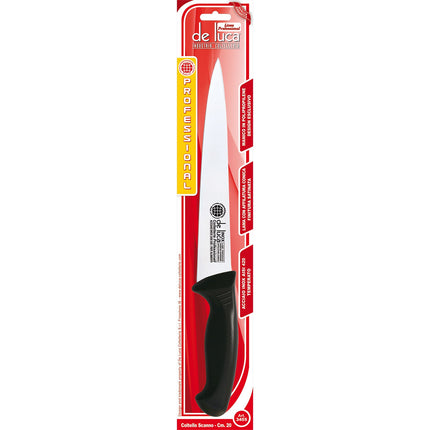 Coltello Scanno Inox con Manico in Plastica di Alta Qualità per Uso Quotidiano De Luca Coltellerie