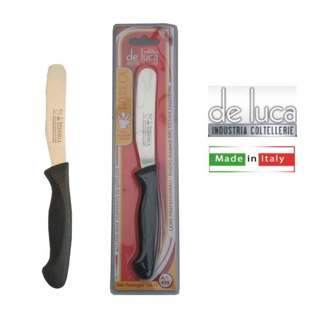 COLTELLO SPALMA BURRO INOX CM.11 MAN. PLAST.