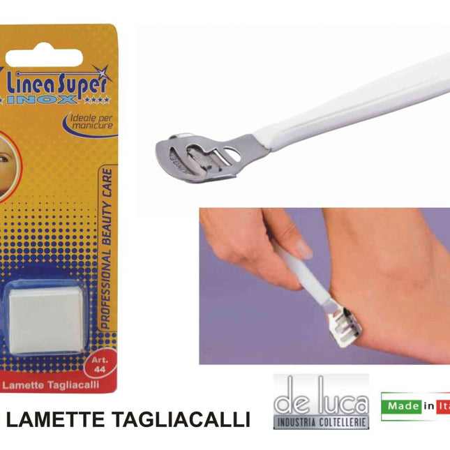 Lamette Di Ricambio Per Tagliacalli Set 10pz Ricarica per Taglia Calli Estetista Beauty Care