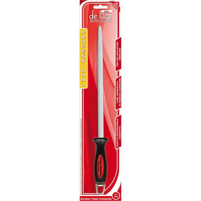 Acciaino Professionale per Affilatura Coltelli da Cucina Linea Professionale Cromatizzato