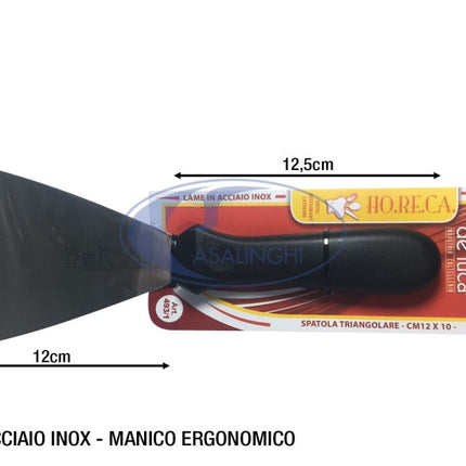 Spatola Triangolare Cm.12X10 De Luca-8026996014939
