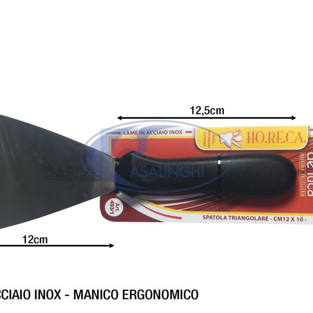 Spatola Triangolare Cm.12X10 De Luca-8026996014939