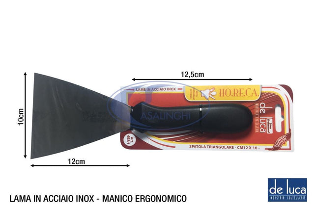 Spatola Triangolare per Pittura e Decorazione in Diverse Misure Professionale De Luca Coltellerie