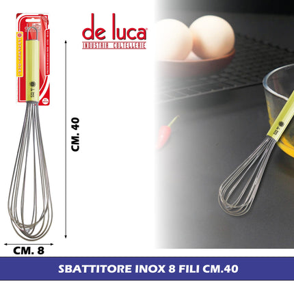 SBATTITORE INOX 8 FILI CM.40