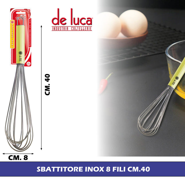 SBATTITORE INOX 8 FILI CM.40