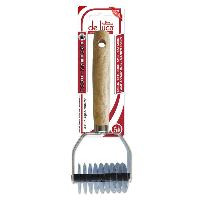 Taglia Fettuccine Sminuzza Aromi Manico Legno Prof.