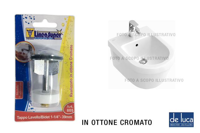 Tappo Lavello Bidet 1/4 Mm.39 De Luca Coltellerie