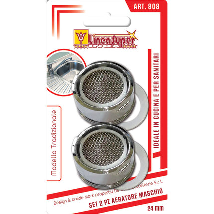 Filtro X Rubinetto Maschio Set 2 Pz. Mm.24