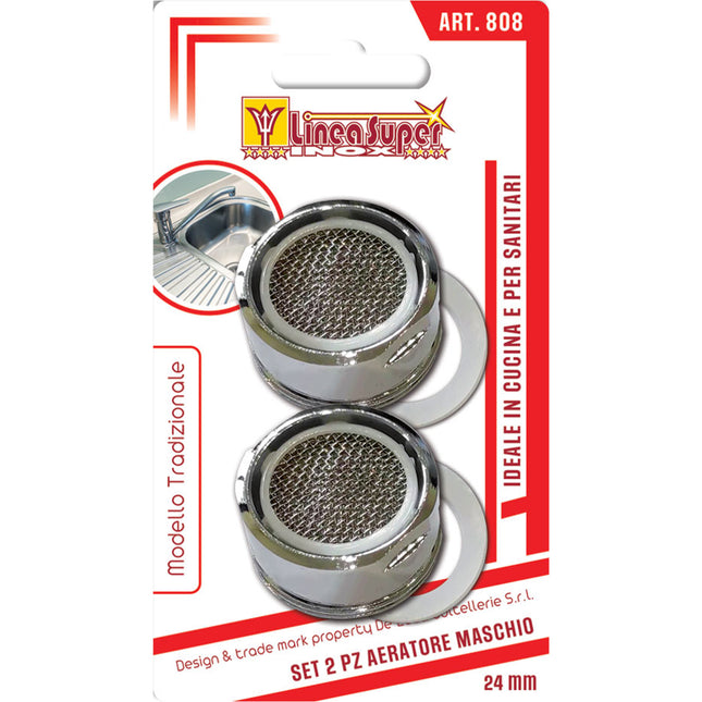 Filtro X Rubinetto Maschio Set 2 Pz. Mm.24