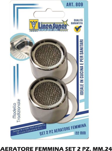 Filtro X Rubinetto Femmina Set 2 Pz. Mm.24