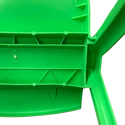Sedia per Bambini in Plastica Impilabile, 36x33x48h cm, Portata 60 kg, Impermeabile per Interni ed Esterni - Azzurro, Verde e Bianco Due Esse